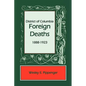 District of Columbia Foreign Deaths, 1888-1923 - Paperback
