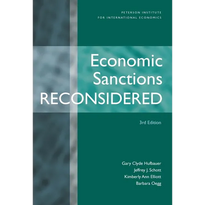 Economic Sanctions Reconsidered - Paperback