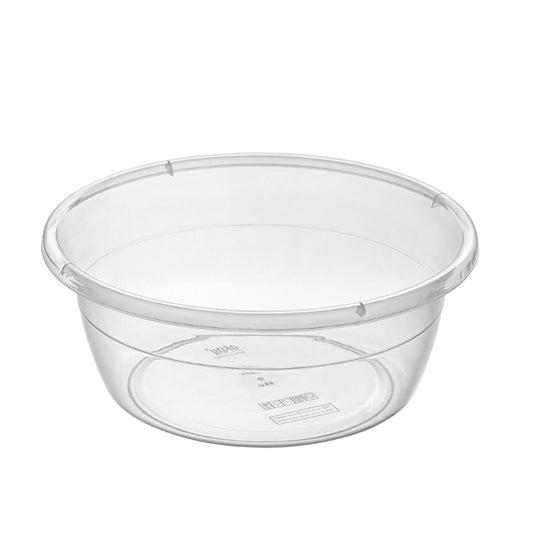 Bee Home Round Basin, 15L Transparent Food Safe Container for Kitchen Storage - 16.54 x 16.54 x 6.3 inches
