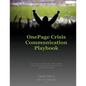 One Page Crisis Communication Playbook - Paperback