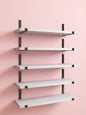 Wood Wall Shelves 15.8” with Metal Brackets – Rustic Floating Shelves | 5/8 Pack