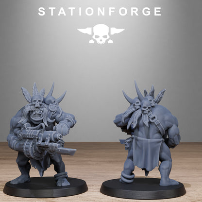 3D Printed Orkaz Tribal Infantry by StationForge Miniatures