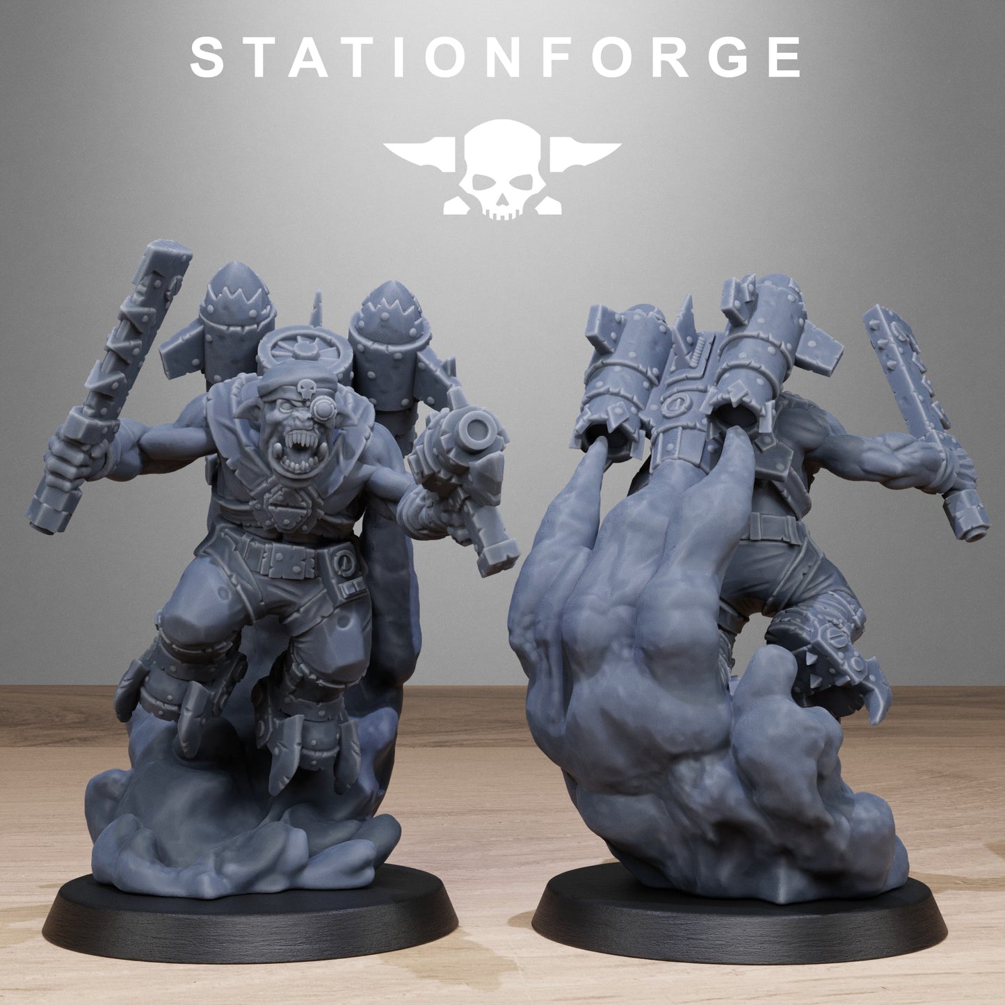 3D Printed Orkaz Flyers by StationForge Miniatures