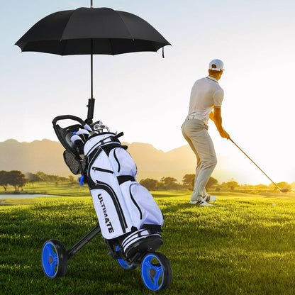 Folding 3 Wheels Golf Push Cart with Brake Scoreboard Adjustable Handle