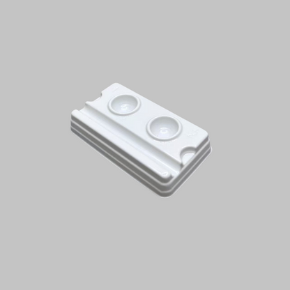 Disposable Dental Mixing Well – 2 Wells (White)