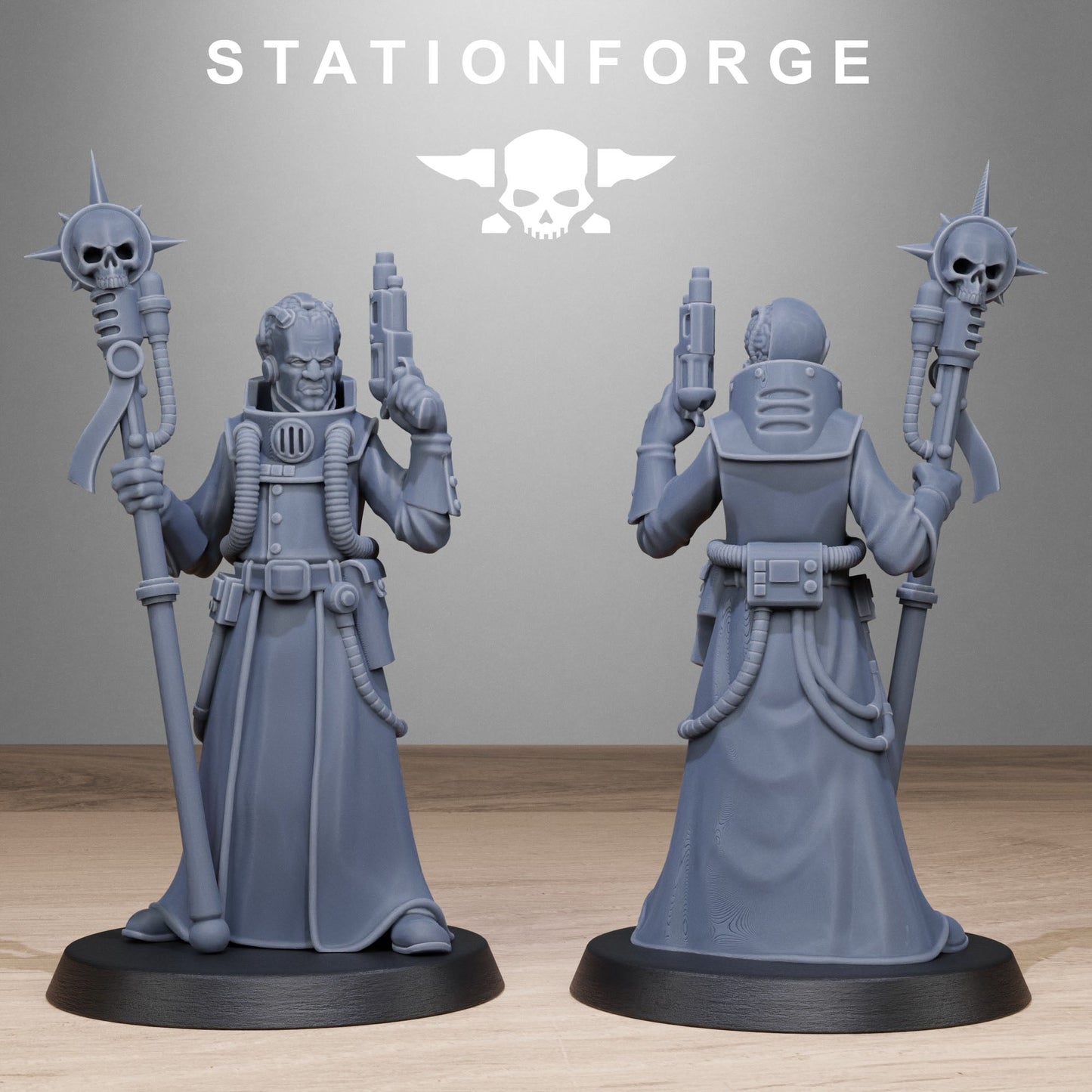 3D Printed GrimCorp Seers by StationForge Miniatures