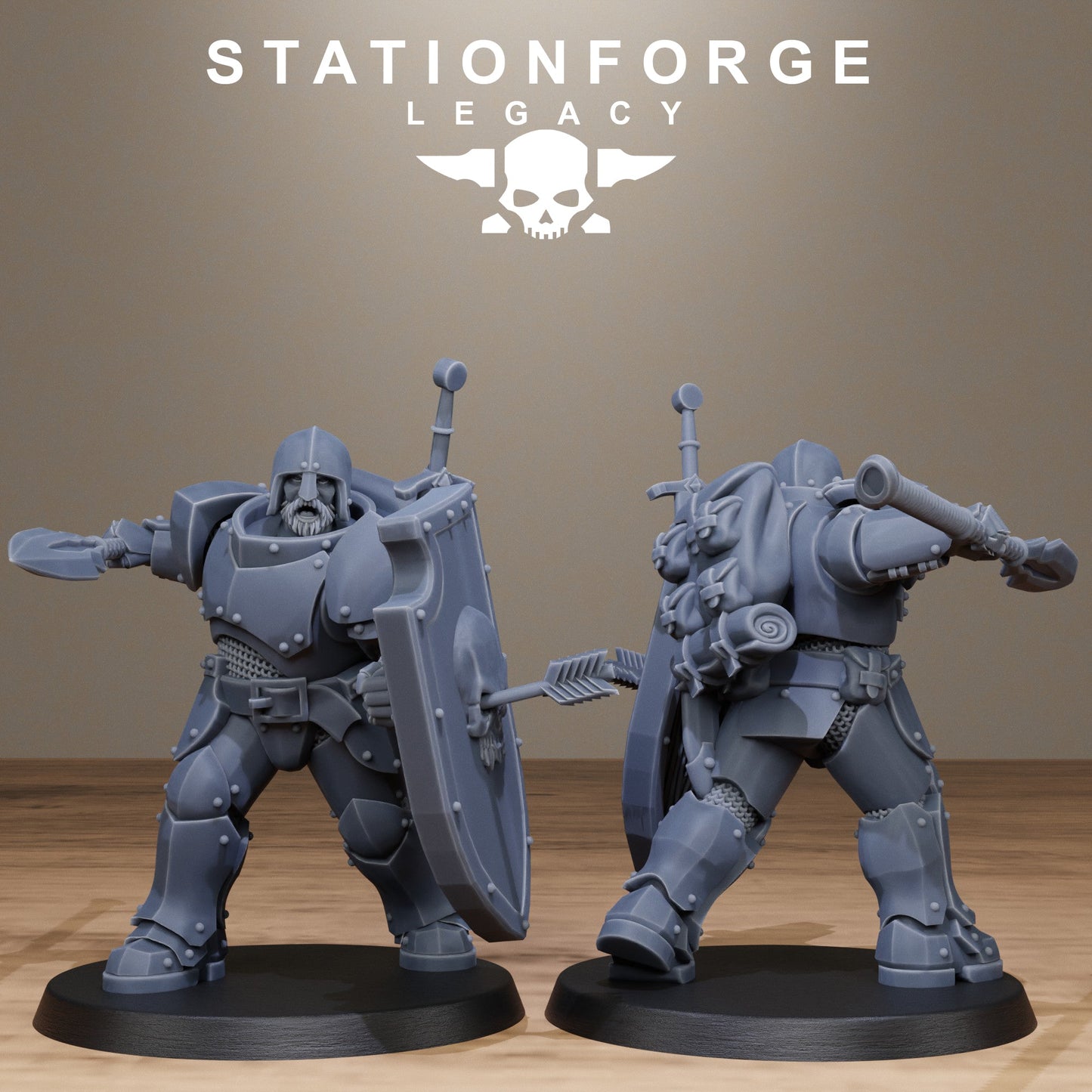 3D Printed Solaris Spearmen by Stationforge Miniatures