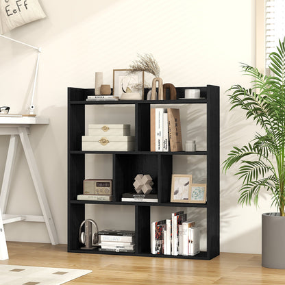 7 Cubes Open-back Bookshelf with Anti-Toppling Devices