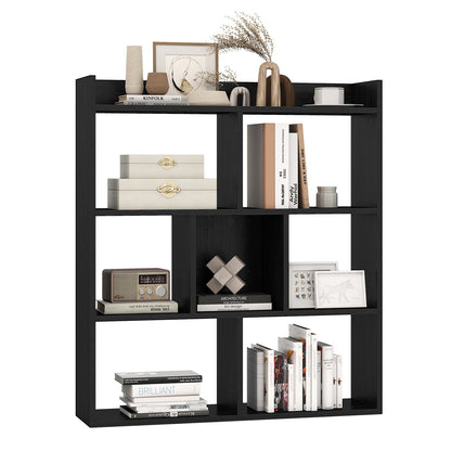 7 Cubes Open-back Bookshelf with Anti-Toppling Devices
