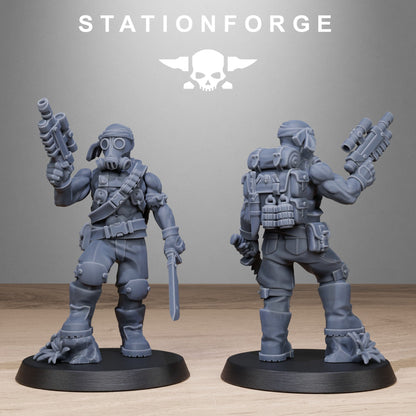 3D Printed GrimGuard Jungle Fighters by StationForge Miniatures