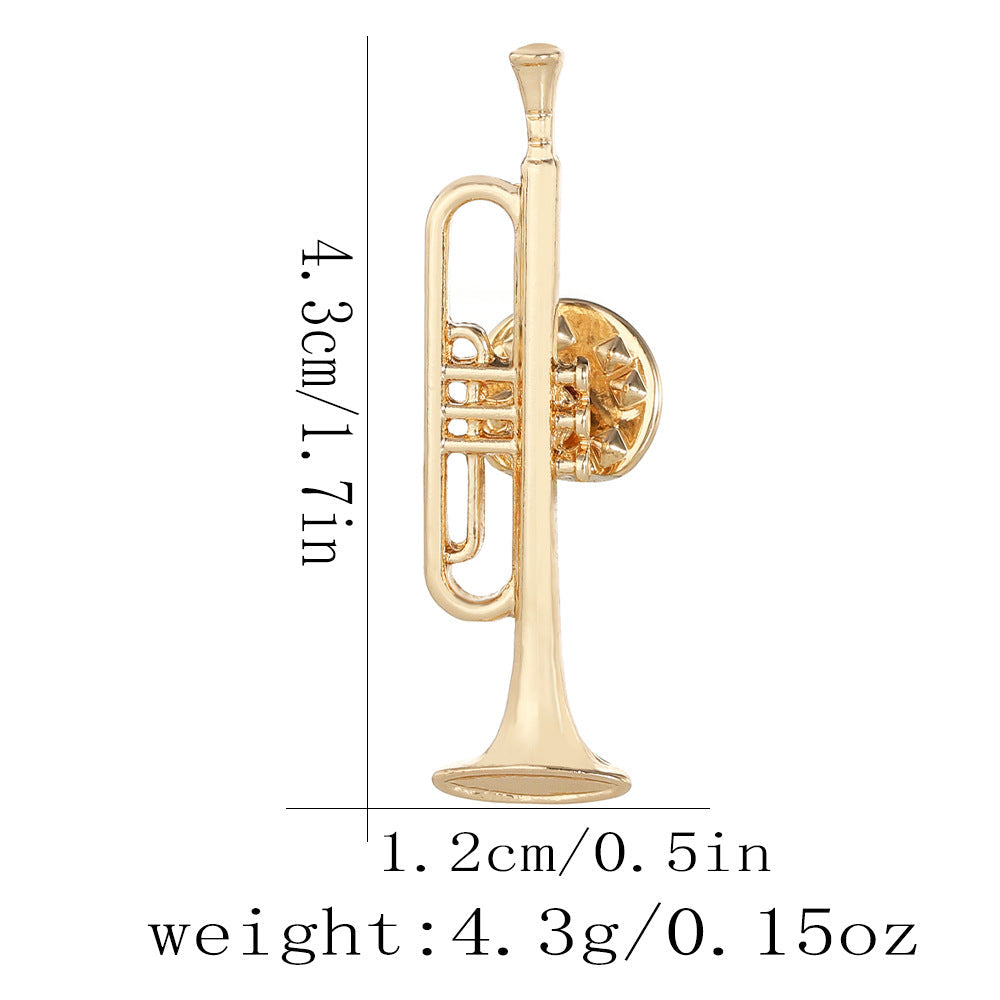 Note-shaped Personalized Music-themed Brooch