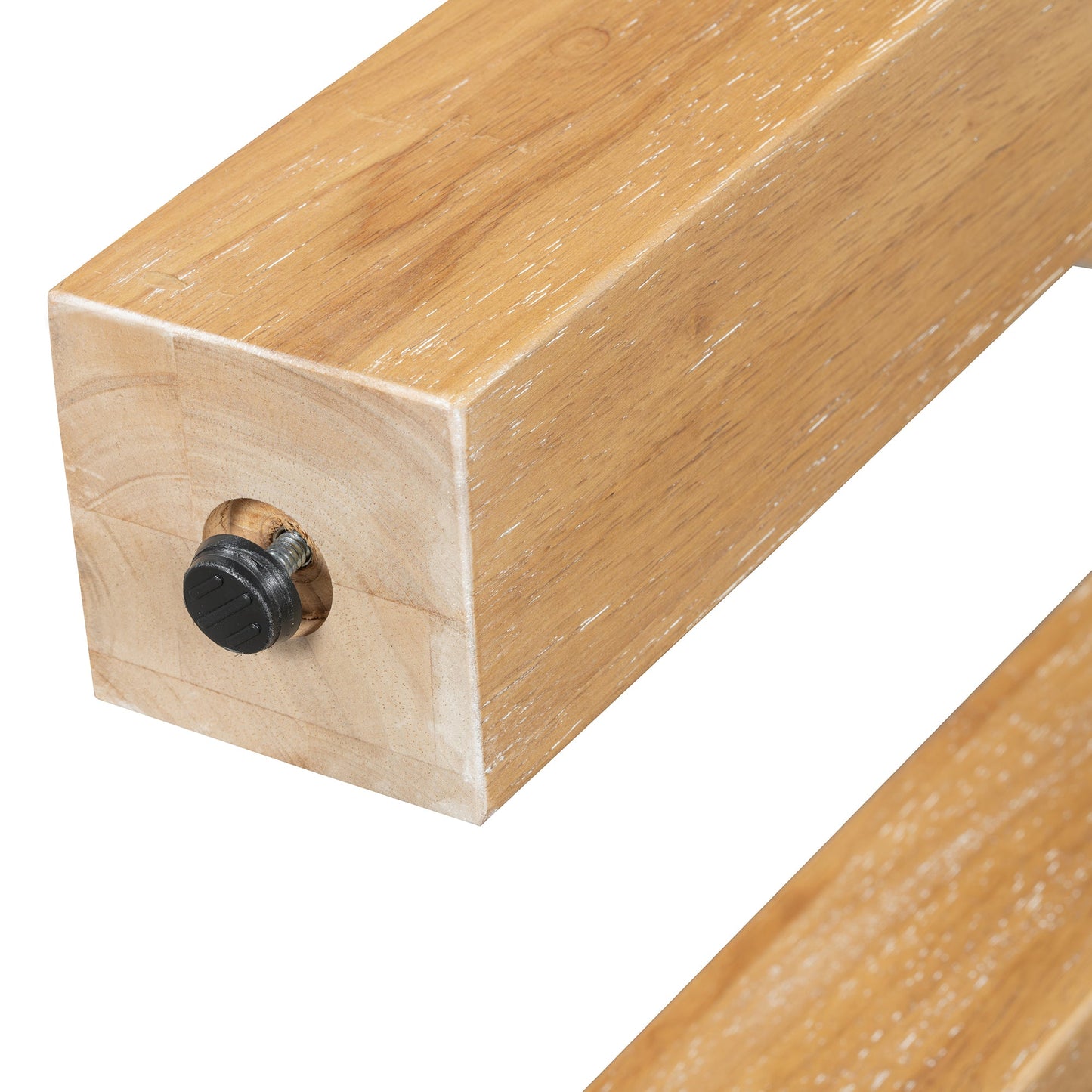 Rustic Console Table, Hidden Drawer, Side Power Outlet, Entryway Table, Natural