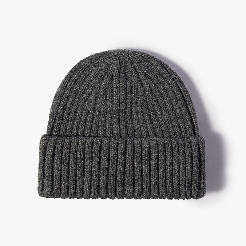 Knitted Cuff Short Fisherman Hat Mens Womens Winter Warm Beanie