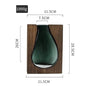 Nordic Original Solid Wood Transparent Glass Vase Ornament