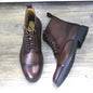 New Black Round Toe Formal Men's Leather Boots