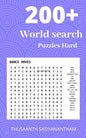 200+ Difficult World search Puzzles Hard: World search puzzle book for Kids & adults - Paperback