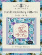 Vintage Hand Embroidery Patterns Cute Cats: 24 Authentic Vintage Designs - Paperback