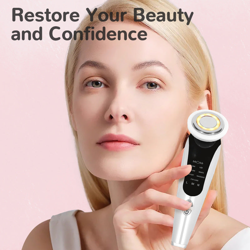 Red And Blue Light Multifunctional Household Portable Face Lifting Inductive Therapeutical Instrument
