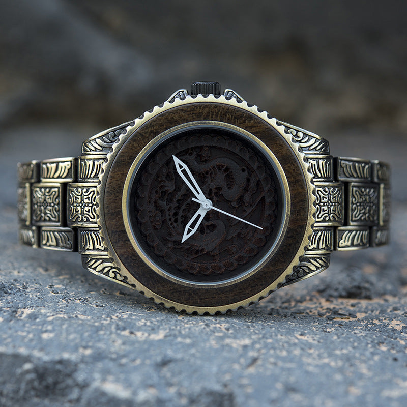 Wooden Watch Quartz Decoration