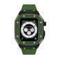 Smart Watch Stainless Steel Case Silicone Strap All In One