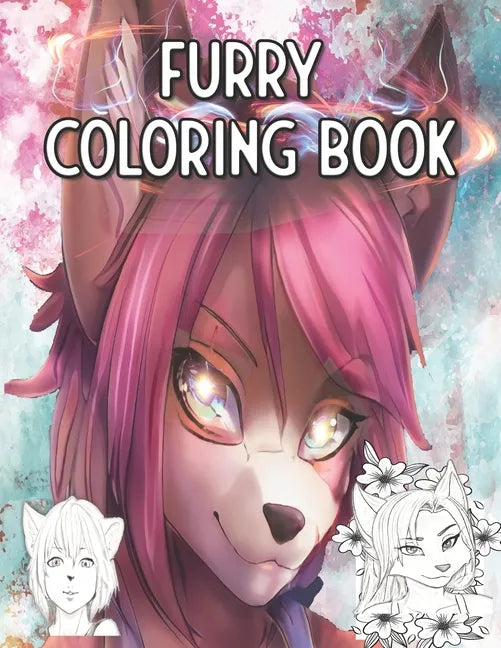 Furry Coloring Book: Magic Fursonas to color for humans, human-likes and otherkins - Paperback