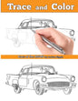 Trace and Color: Cars of the 1950s: Adult Coloring Book - Paperback