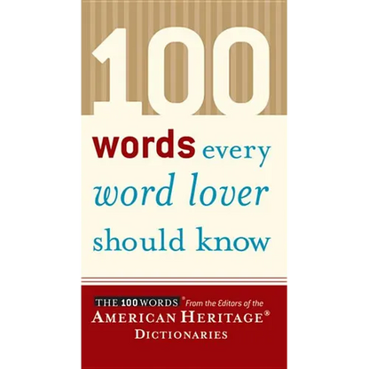 100 Words Every Word Lover Should Know - Paperback