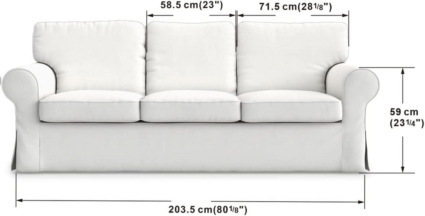 IKEA Ektorp 3 Seat Sofa Slipcover White Replacement