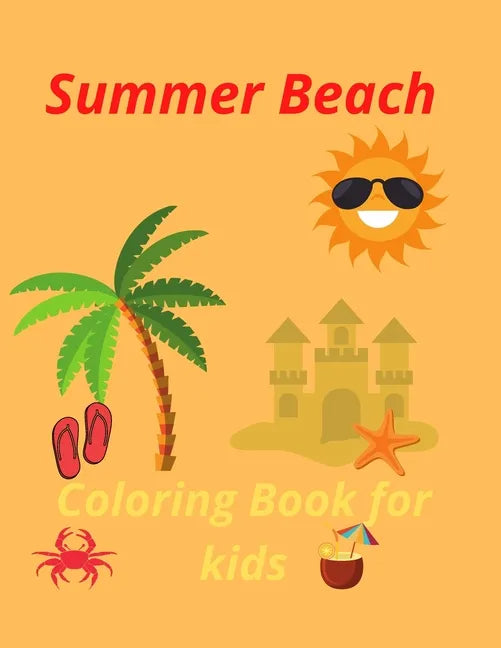 Summer Beach Coloring Book for kids - Paperback
