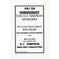 40/40 HINDSIGHT The O.J. Simpson Murders - Paperback