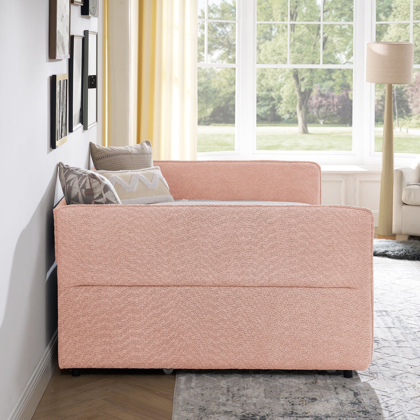 Upholstered Daybed With Pop Up Trundle