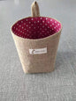 Wall-mounted Desktop Sundries Jute Storage Bag Bathroom S