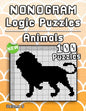 Nonogram Puzzles Animals: Challenging Hanjie puzzle collection with japanese picture riddles. Fun brain tease for everyone. - Paperback