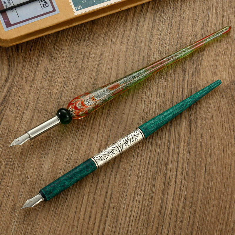 Calligraphy Practice Straight Stick Flat Tip Dip Pen Set