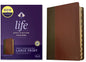 NKJV Life Application Study Bible, Third Edition, Large Print (Leatherlike, Brown/Mahogany, Indexed, Red Letter) - Imitation Leather