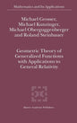 Geometric Theory of Generalized Functions with Applications to General Relativity - Hardcover