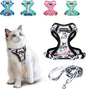 Cat Harness and Leash Set Escape Proof Reflective Adjustable Vest