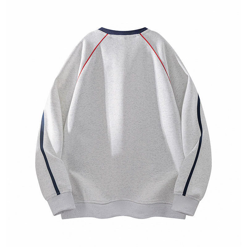 Patchwork Sporty Relaxed-fit Sweatshirt