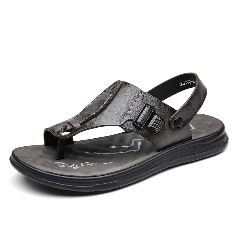 Flap-style Casual Slip-on Sandals For Wearing Outside