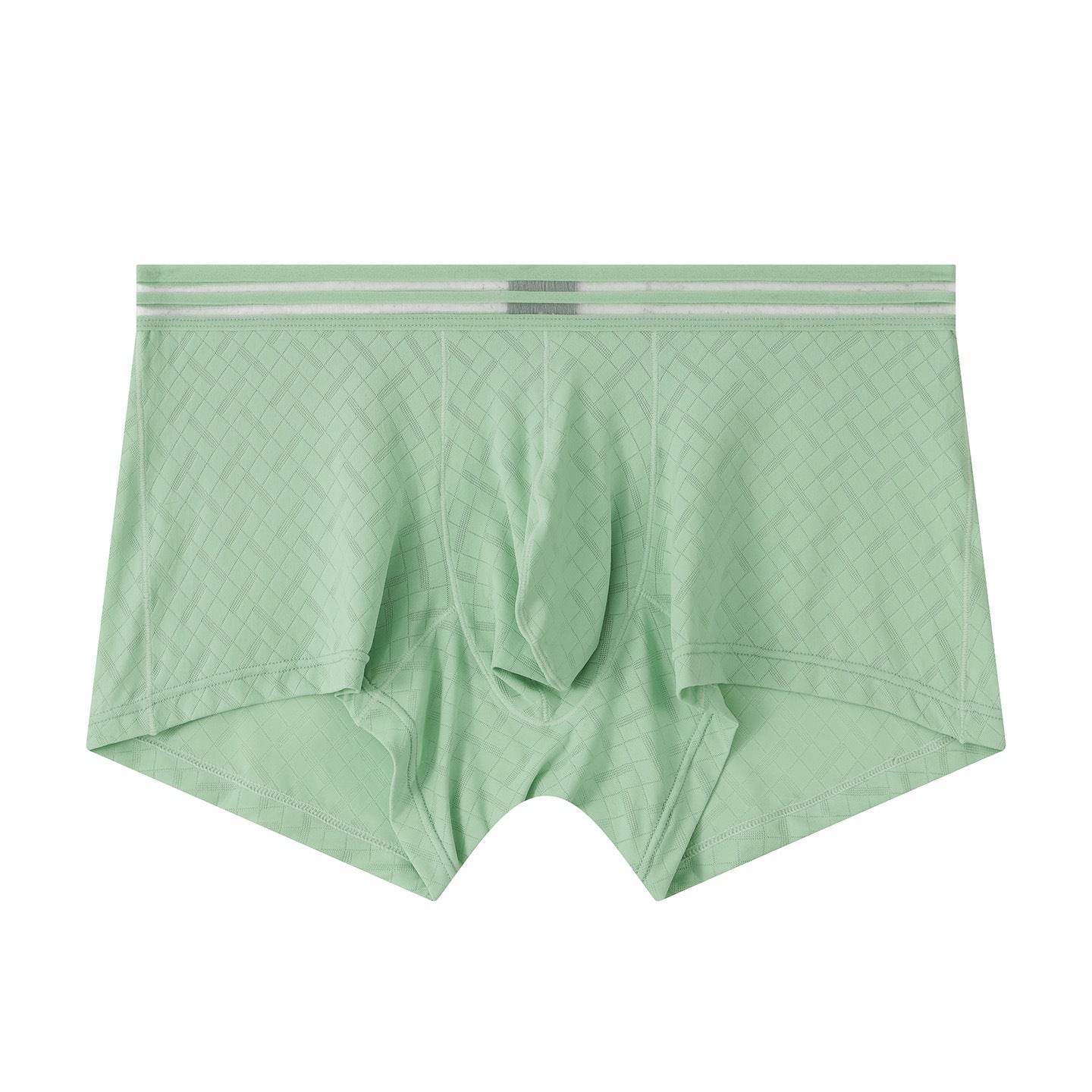 Mens Ice-silk Boxer Briefs Breathable And Cool-feel For Sports