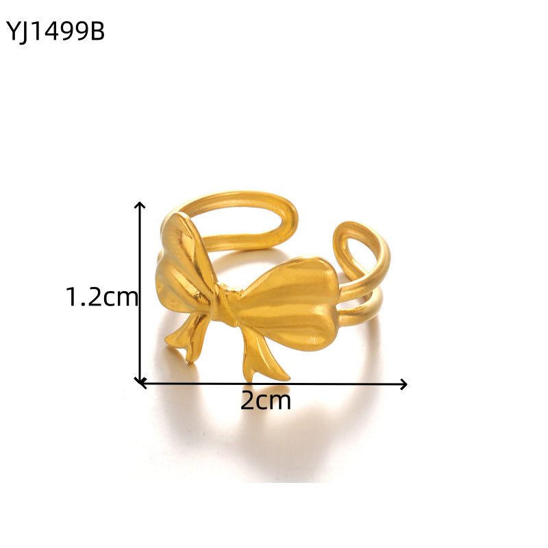 Irregular Geometric Stainless Steel Ring
