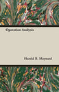 Operation Analysis - Paperback