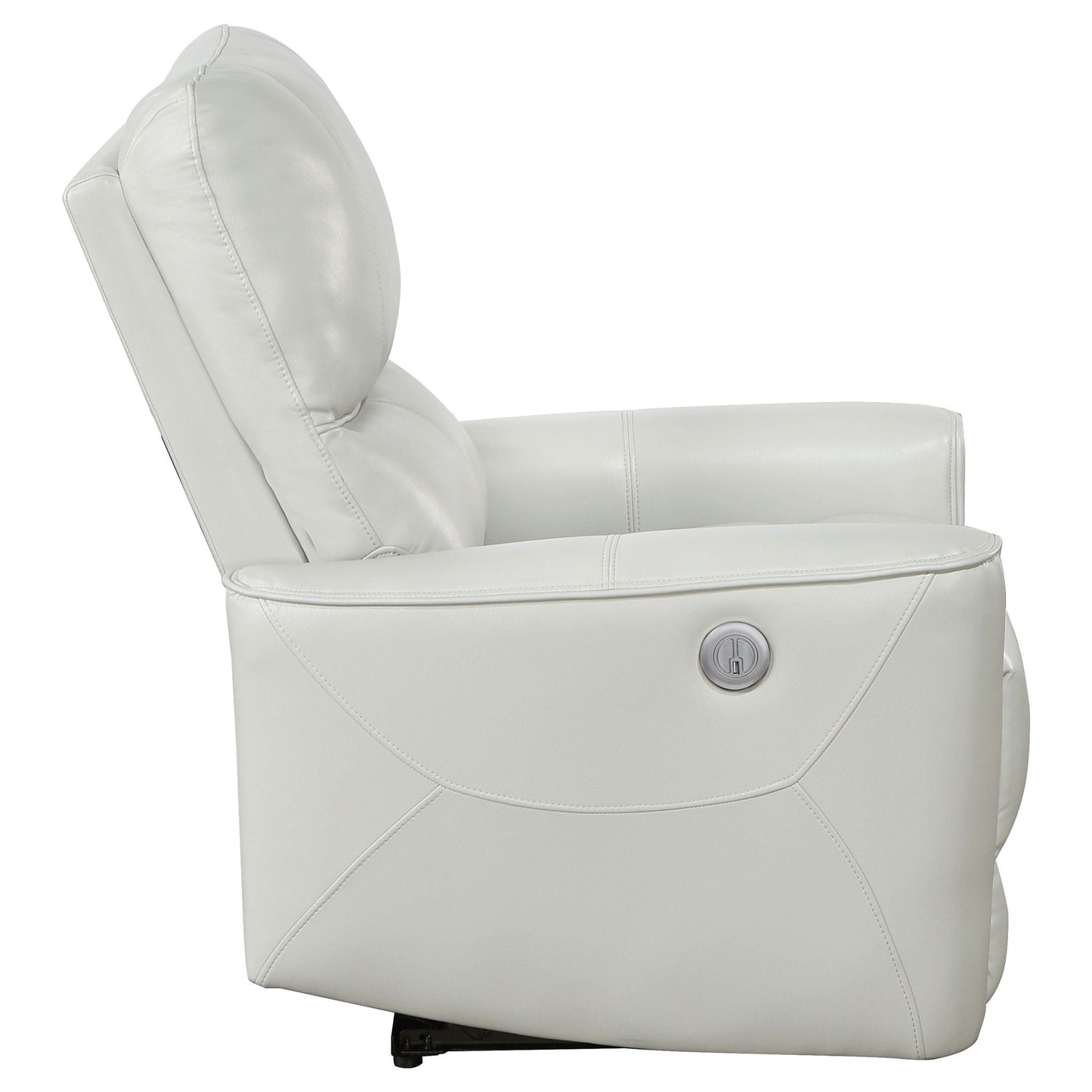 Greenfield Upholstered Power Recliner Chair Dove Grey
