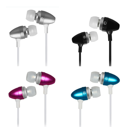 4 Sets 3.5mm In-Ear Headphones with Mic