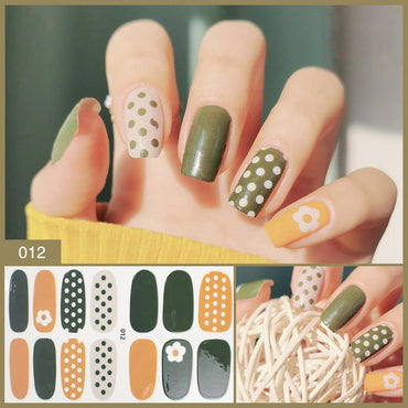 Manufacturer''s Direct Selling Nail Enhancement Sticker Full Paste Ins Japanese
