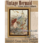 Vintage Mermaid Cross Stitch Pattern - Paperback