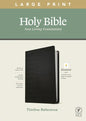 NLT Large Print Thinline Reference Bible, Filament Enabled Edition (Red Letter, Leatherlike, Black) - Imitation Leather