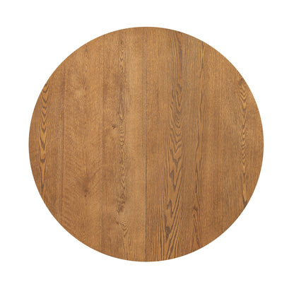 Modern 5-Piece Extendable Round Dining Table Set with 16.2inch Removable Leaf