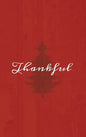 Thankful: A Red Hardcover Decorative Book for Decoration with Spine Text to Stack on Bookshelves, Decorate Coffee Tables, Christmas Decor, Holiday Dec - Hardcover