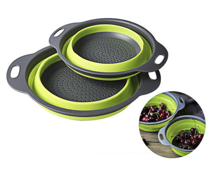 Foldable Silicone Colander – Space-Saving Strainer